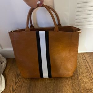 Large leather tote